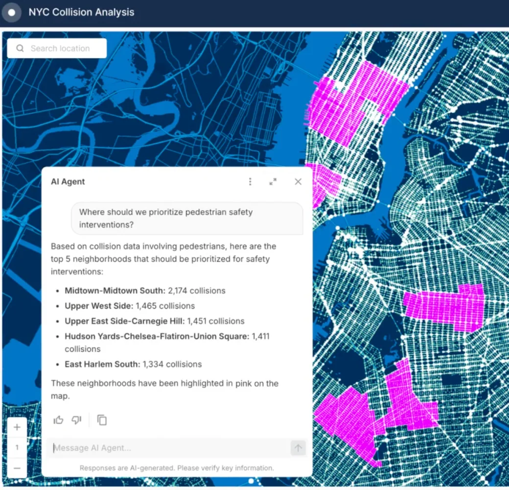 NYC Collision Analysis with AI Agent