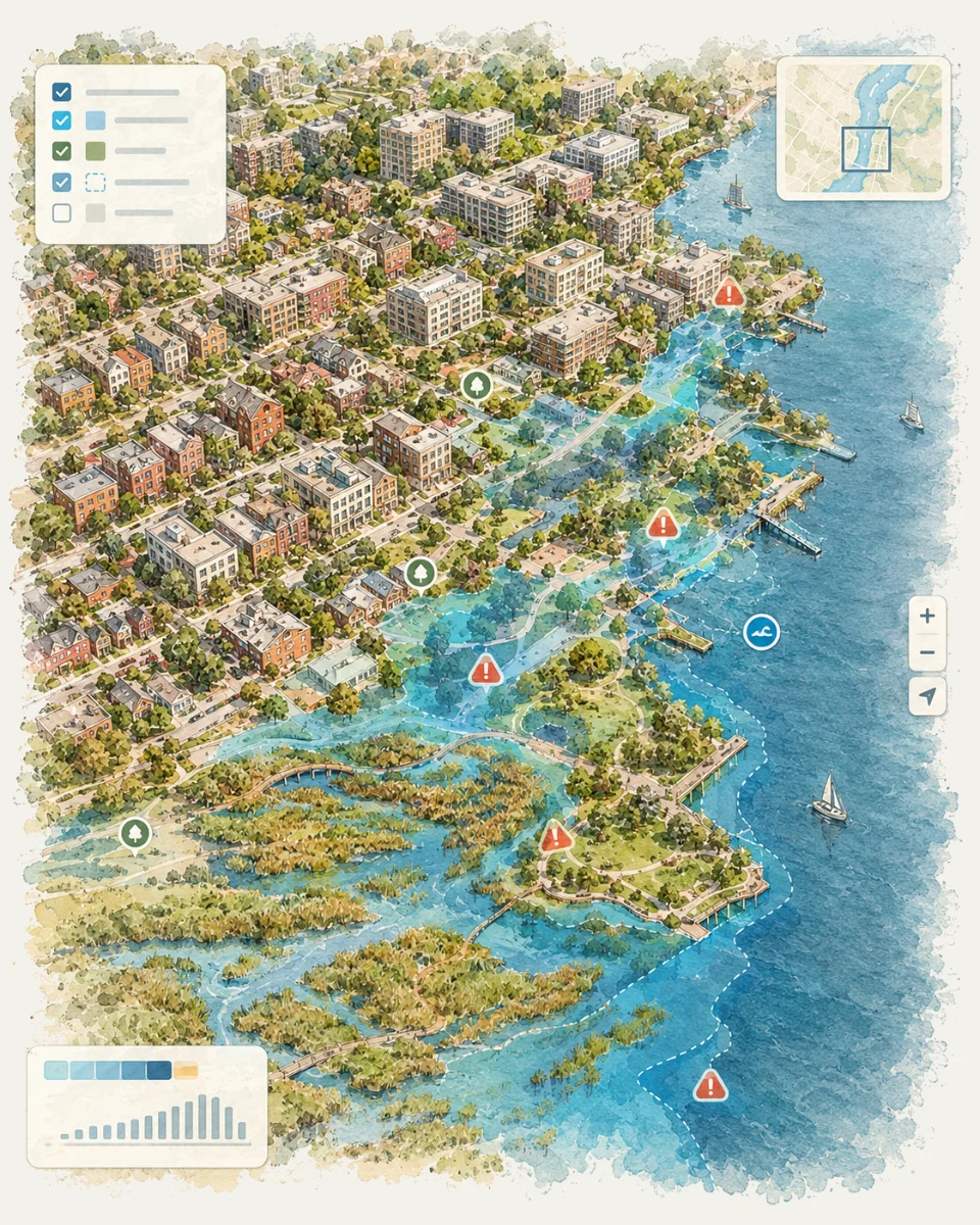 Map of Lake County stormwater projects